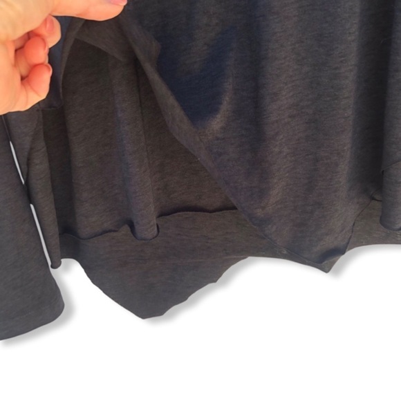 NWT ALLSAINTS Women's Daisy Tee Dark Night Tiered Hemline Pullover Sz. Small - Picture 5 of 13